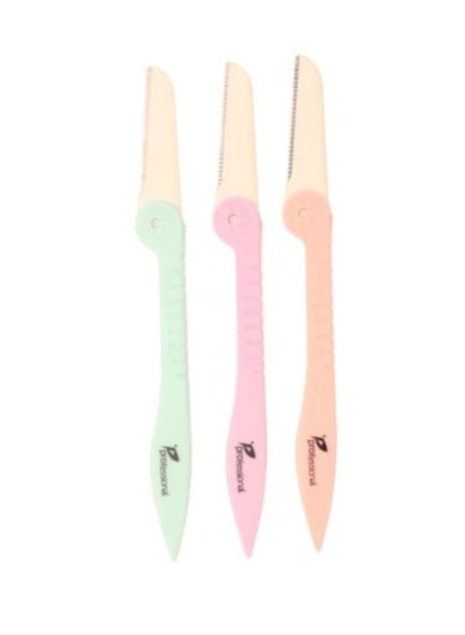 طقم أمواس نسائية قابلة للطي 3 حبات